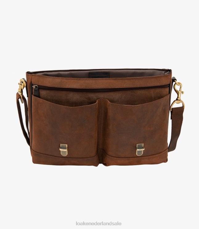 nl Loake Blackfriars aktetas leer bruin gewaxt suède D0LLB229