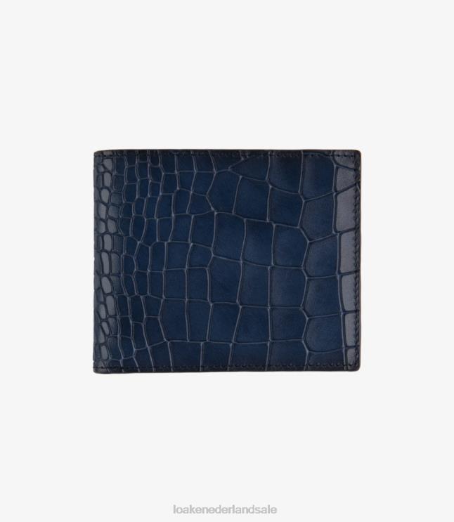 nl Loake Lombardische portemonnee leer marine D0LLB232