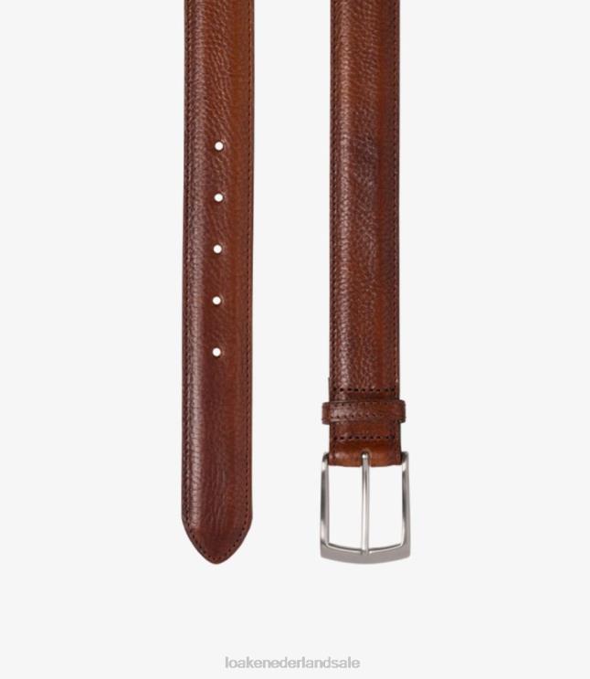 nl Loake Hendrik riem accessoires mahonie nerf D0LLB207