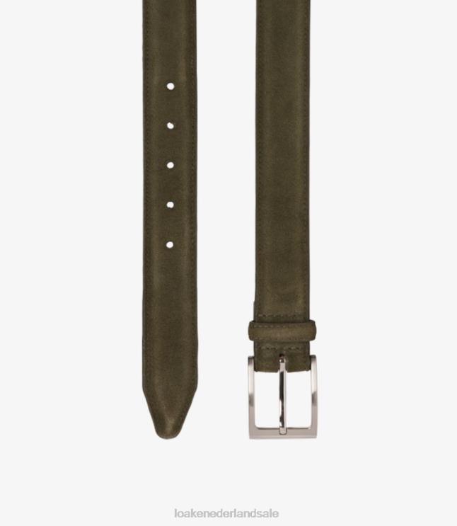 nl Loake Willem riem accessoires groen suède D0LLB218