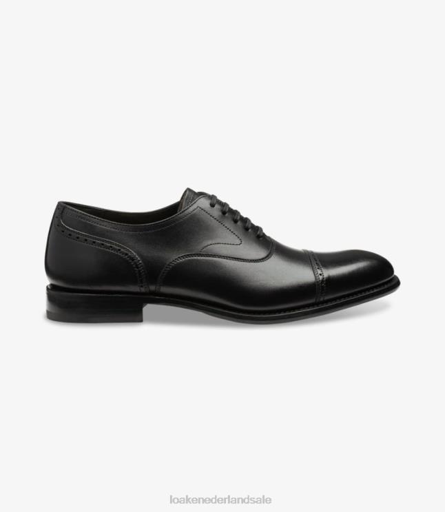 nl Loake knuffels semi brogues zwart D0LLB175