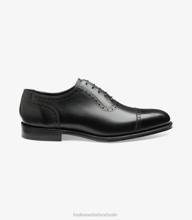 nl Loake strand semi brogues zwart D0LLB170